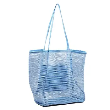 Плажна чанта-тоут, извънгабаритни сгъваеми плажни чанти, лесно сгъваема плажна чанта-тоут, окото плажна чанта с голям капацитет за жени на почивка
