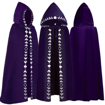 Свободни пелерини Wepbel, пончо, връхни дрехи, пълен размер на дъждобран с качулка, Средновековен прикрит от Епохата на Възраждането, Есенни женски cosplay на Хелоуин