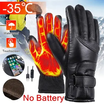 Ръкавици с електрически нагревател, USB-Топло за ръцете, Ръкавици с топъл, Зимни Мотоциклетни Водоустойчив Ски ръкавици с докосване на екрана