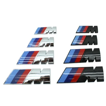 1P ABS Кола Странично Крило и Емблемата на Иконата на Стикер За BMW M M1 M2 M3 M4 M5 M6 G01 F20 G30 F30 F31 E36 E87 E60 E91 X1 X3 X5 Аксесоари