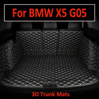 Високо качество! Пълен комплект стелки за багажник на автомобил BMW X5 G05 2020, непромокаеми постелки за карго подложка, постелки за багажник X5 2019