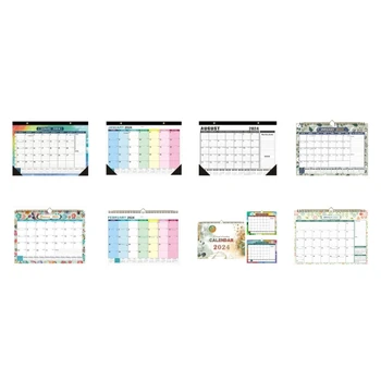 Стенен календар-планер с юли 2023 до декември 2024 г. за организирането на доставка на цял месец