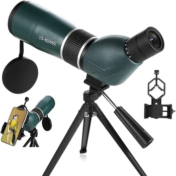 Зрителната тръба 15-45X60 20-60х60 Професионален мощен монокулярный телескоп със статив за мобилно наблюдение на птици