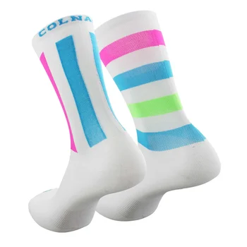 Спортни чорапи Състезателни дишащи чорапи за колоездене Професионално колоездене 2023 Пътен чорап Фитнес, Баскетболни чорапи до коляното за бягане