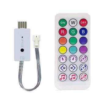 DC5V SP620E Bluetooth USB Музикален пиксельный контролер, компонент RF-дистанционно управление за led лента RGB WS2812