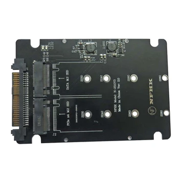 M. 2 SSD ДО U. 2 Адаптер 2 В 1 M. 2 Nvme + M. 2 SATA NGFF SSD ДО PCI-E U 2 СФФ 8639 Адаптер, Pcie M2 Конвертор Карта
