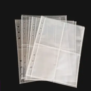 10 бр./опаковане. Прозрачна папка за албум със снимки формат А5, сменяеми вътрешна ръкав за карта Lomo, фотокарточка, игрална карта, папка за албума формат А5