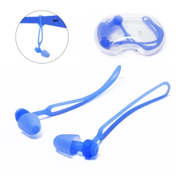 C335 Професионален водоустойчив тапи за уши за бани за възрастни и деца, мъже и жени, за плуване и гмуркане, удобни тапи за уши с въже