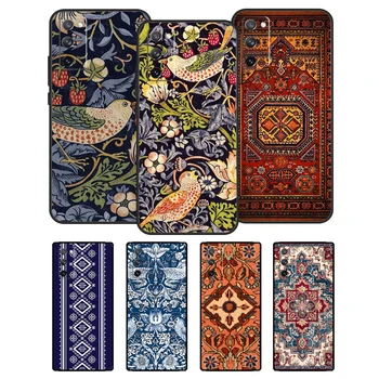 Калъф с персийския килим и цветя модел За Samsung Galaxy S20 FE S21 Ultra S9 S10 Note 10 Plus Note 20 S22 Ultra Case