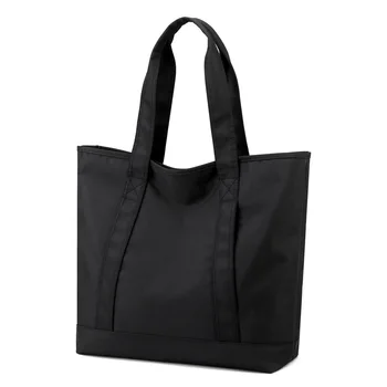 Ежедневна чанта-тоут с цип, изработена От дебел Найлон, Дамски Водоустойчива Чанта с Голям капацитет, Преносими Просто Класически Женствена чанта