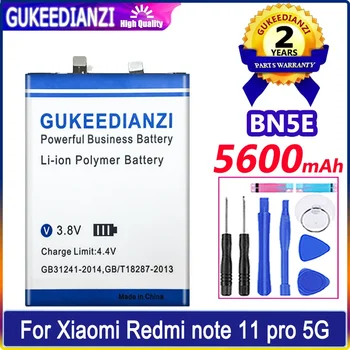 Батерия GUKEEDIANZI BN5E 5600mAh За Xiaomi Redmi Note 11 Pro Note11 Pro/POCO Pro X4 X4Pro 5G Bateria