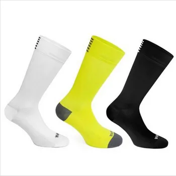 Спортни чорапи до средата на прасците за велоспорта, 1 чифт диша спортни чорапи за джогинг, абсорбираща потта, за мъже и жени