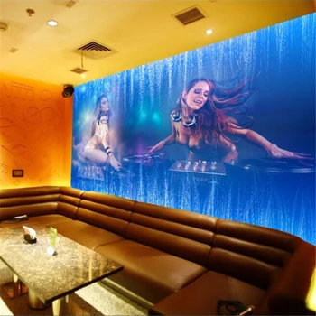 beibehang Потребителски тапети 3d стенописи динамична рок-музика кралят бар KTV фон на стената на хола от папие-маше, 3D тапети