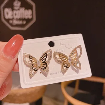 2022 Модни Луксозни Обеци-карамфил от пеперуда, За жени, Момичета Сватба, Годеж Подарък за Годишнина от бижутата