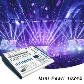 Осветителна конзола Mini Pearl 1024B DMX512 1024 Канала DJ Disco Етап Светлини Контролер за Движещите се Глави Професионален Контролер