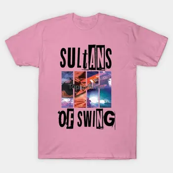 Реколта тениска Dire Straits Band Sultans Of Swing Подарък за нея, Подарък за него Тениска Унисекс Dire Straits Band Тениска