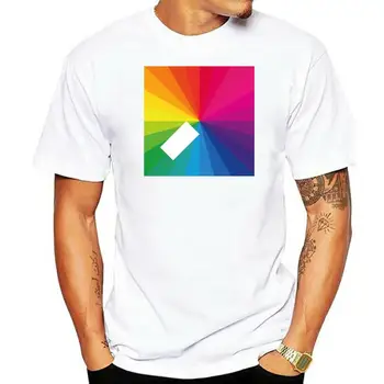 Цветен винил тениска Jamie xx с нова рок-група, мъжка бяла тениска, размери от S до 3XL
