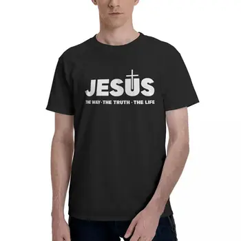 Тениска Jesus Christ, блузи от 100% памук, за мъже, класически реколта забавна тениска, тениски унисекс.