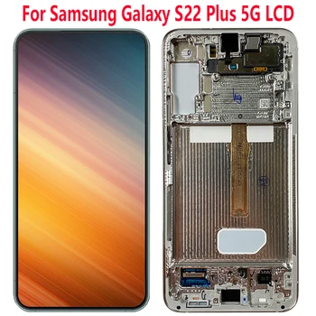 SUPER AMOLED На Samsung S22 Plus 5G LCD S906B S906U S906U С Рамка Сензорен Екран Дигитайзер За Samsung S22 Plus LCD