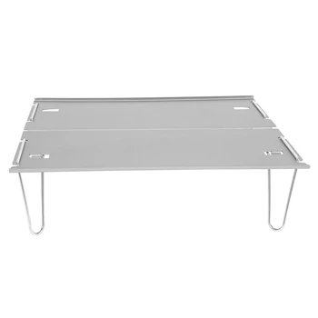 Сгъваема маса за къмпинг от алуминиева сплав LBER, преносим мини-масичка, маса за барбекю, суперлегкий маса за къмпинг