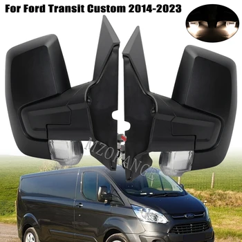 за Ford Transit Custom V362 Версия EU 2014-2023, Странично огледало за обратно виждане, работа на смени кутията с лампа, 2 кабели, аксесоари за Кола