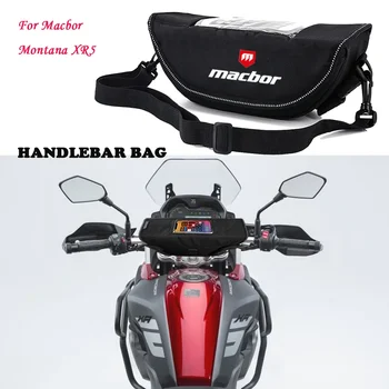 Пътна чанта е на кормилото на мотоциклета за Macbor Montana XR5 Аксесоари за преносими водоустойчиви калъфи за телефони