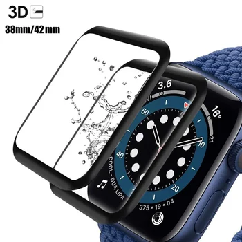 3D Защитно Фолио За Дисплея на Apple Watch Series 8 7 41 мм 45 мм 42/38 mm Филм От Закалено Стъкло Аксесоари iwatch 6 5 4 3 Se 40 мм 44 мм