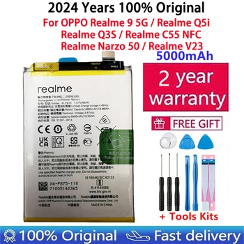 100% Оригинален от висок Клас Батерия с капацитет 5000 mah За OPPO Realme 9 5G Q5i Q3S C55 NFC Narzo 50 V23 Batteries