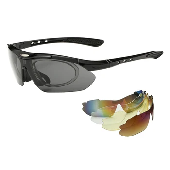 5-линзовые военно-тактически очила с подвижни рамки за късогледство, очила за стрелба с пейнтбола CS, очила за военни игри, очила за разходки и скално катерене