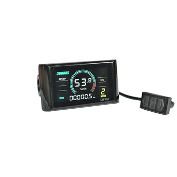 SW900 Цветен Екран LCD-Дисплей Управление на 24/36/48/60/72 за измерване На Скоростта на Кабелната Водоустойчив Мъжки Аксесоари За Велосипеди