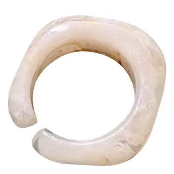 Южнокорейски Организма с отворен пръстен, пластмаса с прости модели от смола, ретро-темпераментное пръстен на безименния пръст за момичета от женски пол