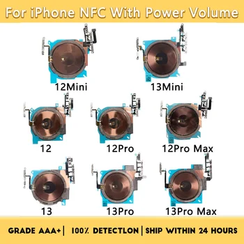 OEM Безжично зарядно устройство ще захранване на чип Coil NFC с бутон за регулиране на силата на звука на хранене Flex За iPhone 12 13 mini Pro Max Стикер на панела зарядно устройство Гъвкави детайли