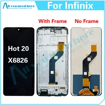 100% Тест AAA За Infinix Hot 20x6826 LCD Дисплей С touch Screen Digitizer В Събирането на Подмяна на Резервни Части