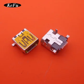 YKD 10 бр Женски конектор Mini USB Type B е с 10-пинов конектор SMT SMD DIP Mount Jack