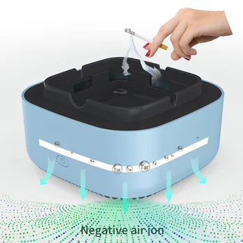 Многофункционална пепелник с функция за въздушен филтър за филтриране на тютюнев дим от цигари, премахване на миризмата, Аксесоари за пушачи