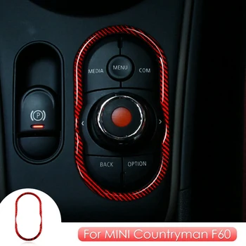 Тампон на мултимедийни бутона, изработени от въглеродни влакна за Mini Cooper Countryman F60 2017-2020