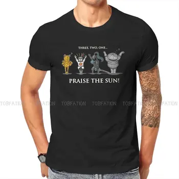 Тениска на Dark Souls Three Two One с графичен дизайн, мъжки блузи, реколта лятна градинска облекло тениска от полиестер в стил харадзюку