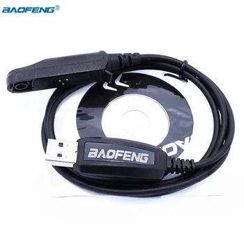 USB кабел за програмиране Baofeng UV9R с CD-софтуер За UV-XR UV-9R Plus A58 GT-3WP UV-5S 9700 S58 N9 Водоустойчив Преносима Радиостанция