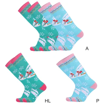 Дамски амортизационен ски чорапи, мини и абсорбиращи потта Чорапи, Зимни чорапи, Модни спортни чорапи на открито