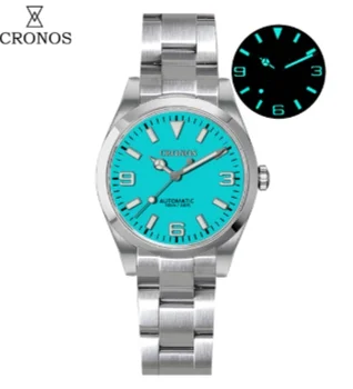 Луксозни мъжки часовник Cronos 36 мм серия Explore Climbing, модерни спортни часовници за двойки, Унисекс, автоматични механични часовници 10Bar