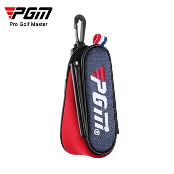 Чанта за голф PGM, Мъжки и Дамски Лека Малка Поясная чанта, Магнитна чанта, Закачалка за мини-топки, вмещающая две топки