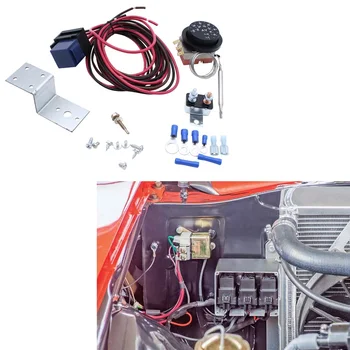 40A Автоматично регулируеми електрически вентилатор на радиатора 12, Реле на термостата, Комплект кабели за лек камион