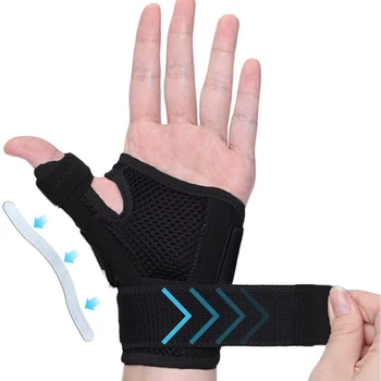 Гъвкава шина за поддръжка на китката и палеца при тендините и артрит Дишаща предпазител за палеца е Подходяща за дясна и лява ръка
