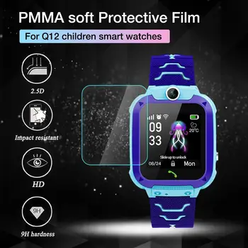 1 Комплект защитно фолио 9H Soft HD Soft Screen Protector Film за Q12 Baby Детски смарт часовници Smartwatch Soft Screen Protectors