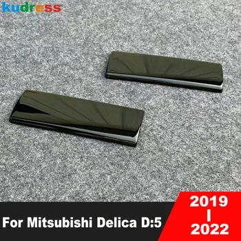 За Mitsubishi Delica D: 5 2019 2020 2021 2022 Черен Автомобил На Средния Отдел Вътрешна Врата Копчето Панел На Кутията Довършителни Вътрешни Молдинговые Аксесоари