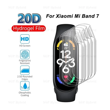 12-3ШТ Напълно Извита Гидрогелевая Филм За Xiaomi Mi Band 7 NFC Протектор на Екрана Xiomi Mi Band7 MiBand7 Гривна от Мека Филм Не Стъкло