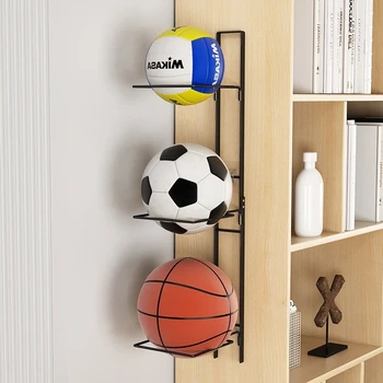 Начало Детски баскетболен Рафтове за съхранение на баскетболна топка, кошница за съхранение на футболна топка, Стойка за волейбол в детската градина